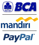 Payment with BCA, Mandiri, or PayPal